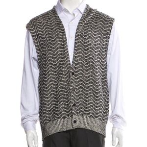 Giorgio Armani Black and Gray sweater Vest